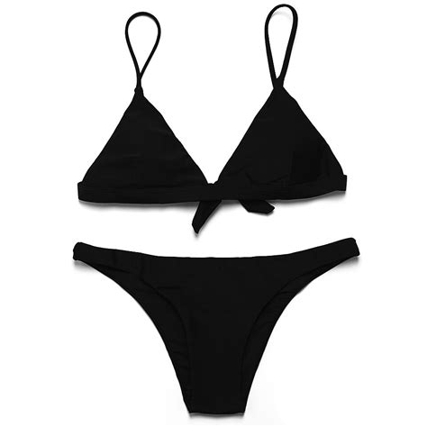 bandea 2019 sexy bikini solid color women swimwear bikini set swimsuit very cheeky brazilian
