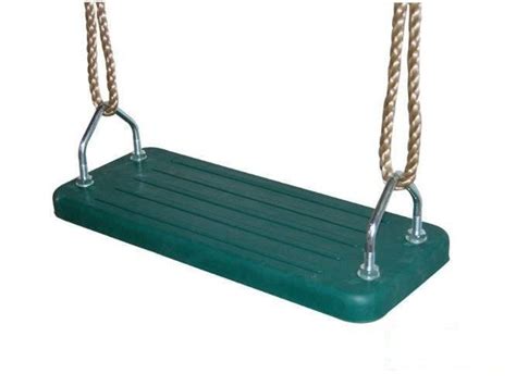 No uncomfortable chains running underneath seat for support. Rubber swing seat green | | OTITU - Place zabaw