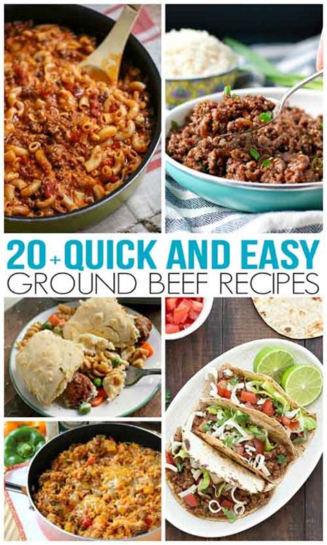 To help you find the right one for tonight, we've put together this list of our favorite ground beef recipes. Quick and Easy Ground Beef Recipes - Lil Moo Creations