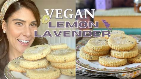 Vegan Lemon Cookies With Lavender Soft And Buttery Shortbread Vegan