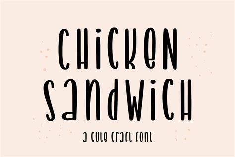 Chicken Sandwich Font By Mozatype · Creative Fabrica