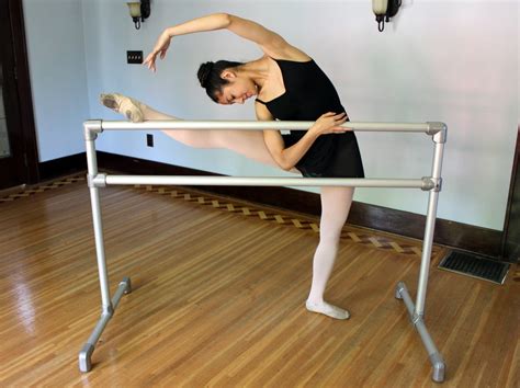 Diy Ballet Barre Wood Freestanding For Long Wall In Workout Room But Not In Pink Free Standing