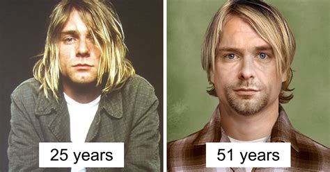 Someone Imagined How Pop Stars Would Look Today And Kurt Cobain Still