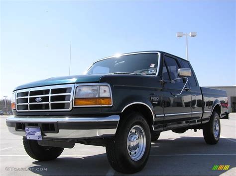 1996 Dark Tourmaline Green Metallic Ford F250 Xlt Extended Cab 4558203