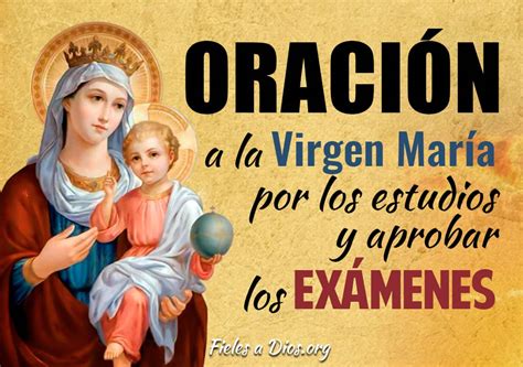 Oración A La Virgen María Por Los Estudios Y Aprobar Los Exámenes