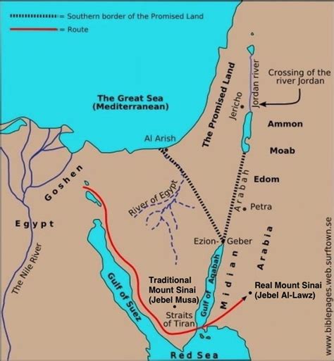 View 24 Old Testament Mount Sinai Map