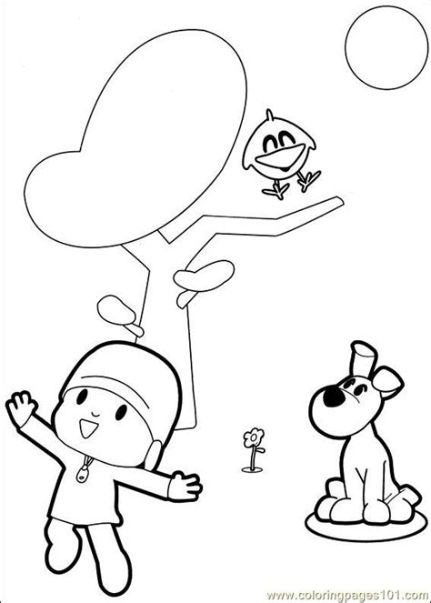 Touch device users can explore by touch or with swipe gestures. Coloring Pages Pocoyo 06 (Cartoons > Others) - free ...