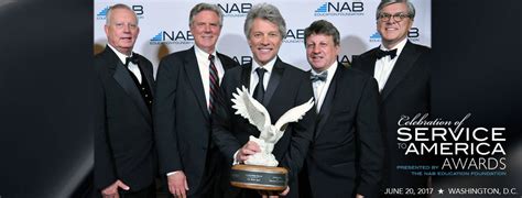 Bjci Jon Bon Jovi Premiato Con Il Nabef Service To America Leadership