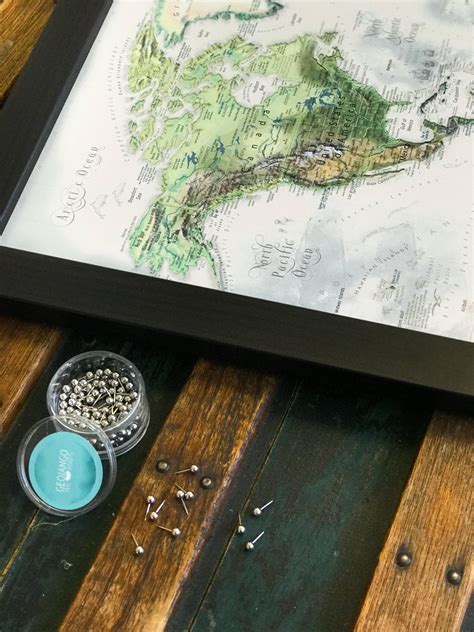 World Push Pin Framed Maps By Geojango Maps Customize Your Perfect