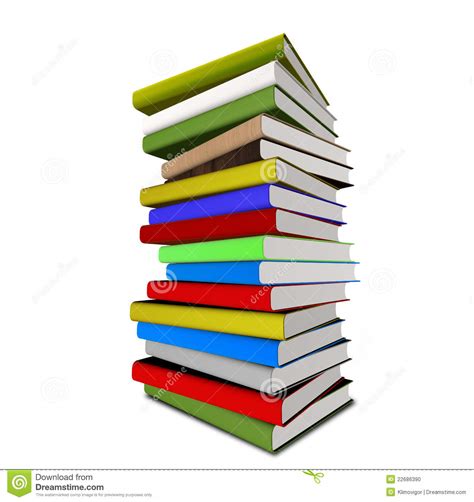 Tall Stack Of Books Clipart Free