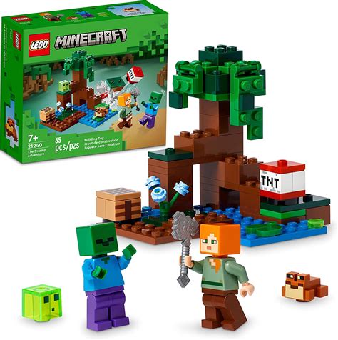 Lego Minecraft The Swamp Adventure 21240 Building Toy Set For Kids