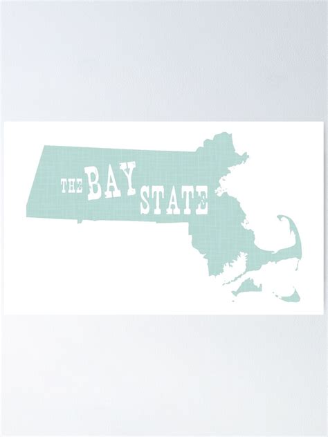 Massachusetts State Motto Slogan Poster By Surgedesigns Redbubble