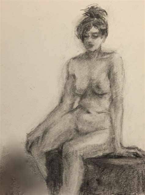 Connie Chadwell S Hackberry Street Studio Another Charcoal Nude