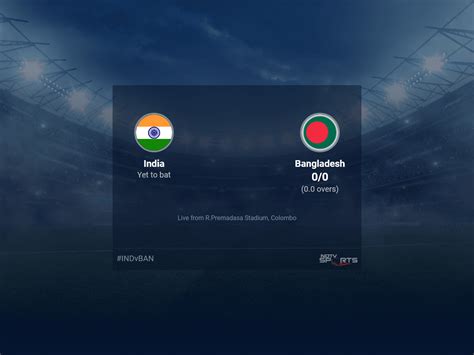 India Vs Bangladesh Asia Cup 2023 Live Cricket Score Live Score Of