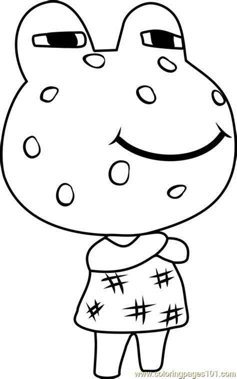 More images for animal crossing new leaf coloring pages » Wart Jr Animal Crossing Coloring Page - Free Animal ...