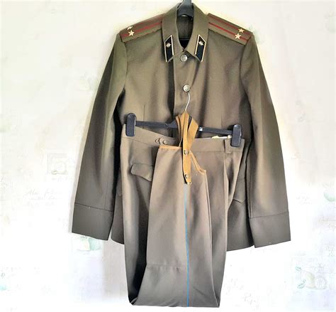 Soviet Uniform New Costume Tunic Pants To Boots Colonel Signal Etsy