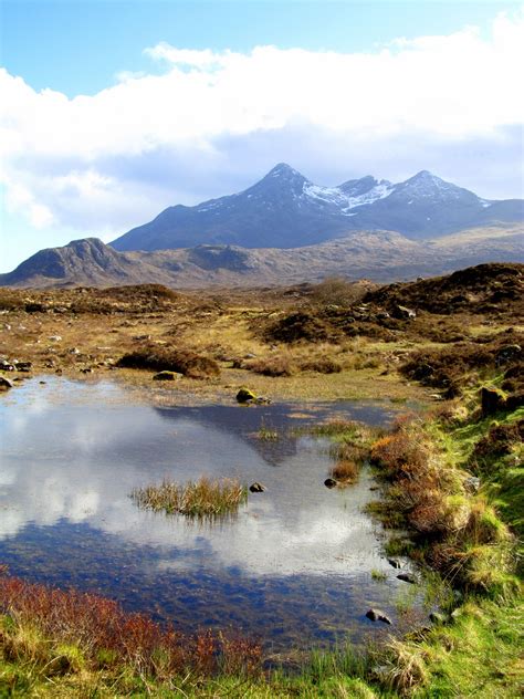 The Black Cuillin Ridge Isle Of Skye Highlands Scotland Scotland