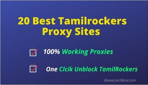 Top 10 Tamilrockers Proxy Sites Unblock Tamilrockerswc Mirror
