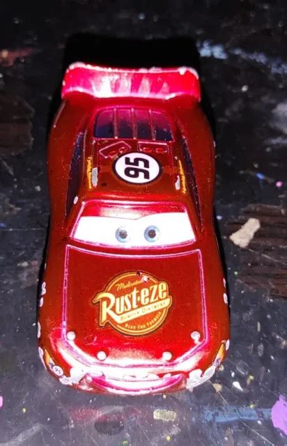 Mattel Disney Pixar Cars Shiny Lightning Mcqueen Rust Eze Diecast Car 382 Picclick