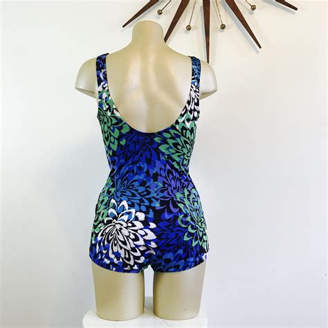 Bombshell Swimsuit 60s Onepiece Skirted Swimsuit 60s Bathing Suit