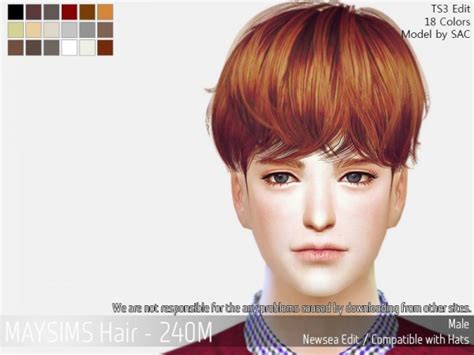 May Sims May 240m Hair Retextured Sims 4 Hairs