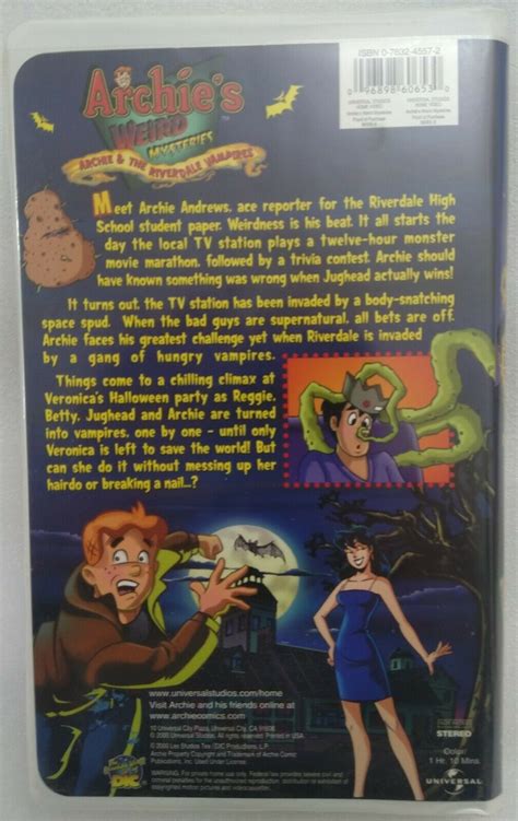 Vhs Archies Weird Mysteries Archie And The Riverdale Vampires Vhs