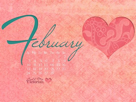 February 2013 Desktop Calendar Wallpaper Call Me Victorian