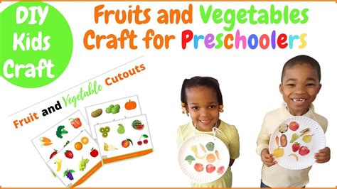 Fruit And Vegetable Craft For Preschoolers Diy Kids Crafts Easy