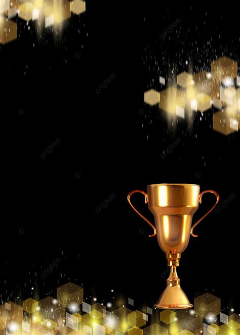 Black Gold Trophy Awards Background Spot Yellow Wallpaper Image For