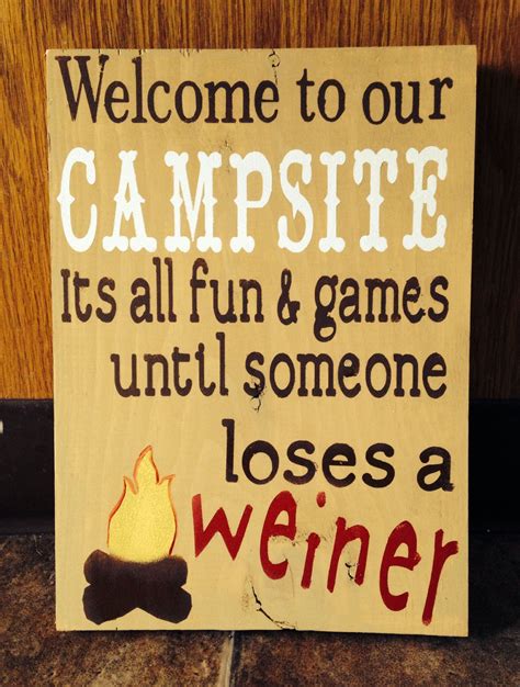 Camping diy sign … | Funny camping signs, Camping decor, Camping crafts
