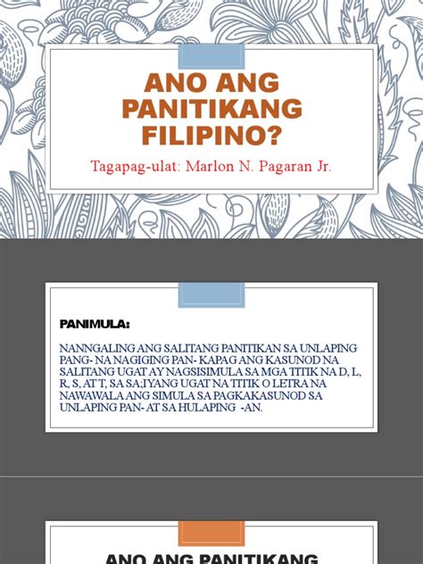 Ano Ang Panitikang Filipino Pdf