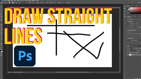 Draw Straight Lines In Photoshop Youtube