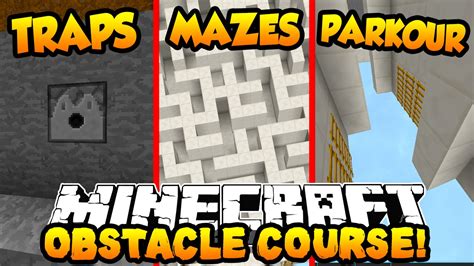 Minecraft Obstacle Course Parkour Traps Mazes And More With