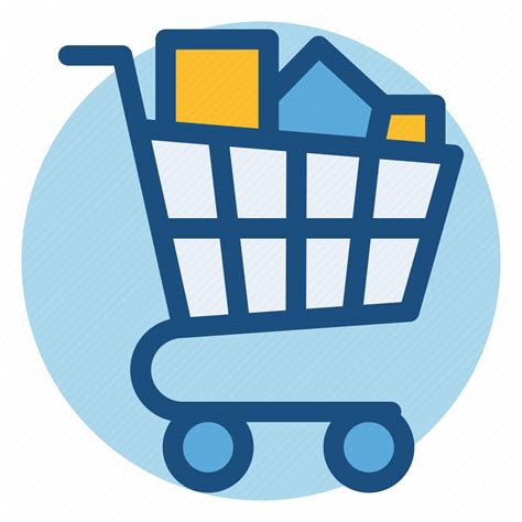 Cart Commerce Full Grocery Shopping Shopping Cart Icon Download