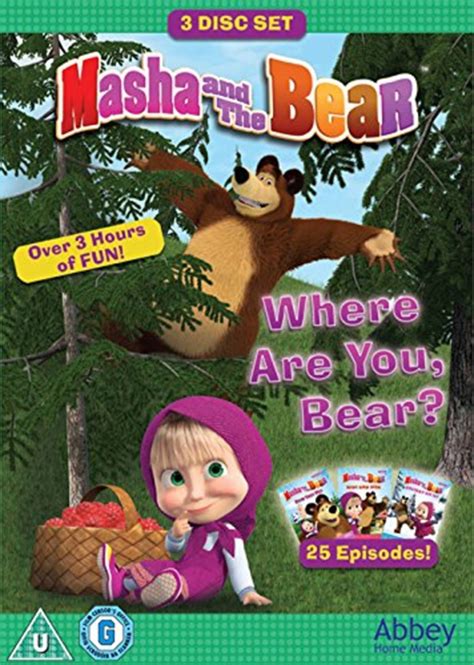 Masha And The Bear Where Are You Bear Dvd Box Set Free Shipping