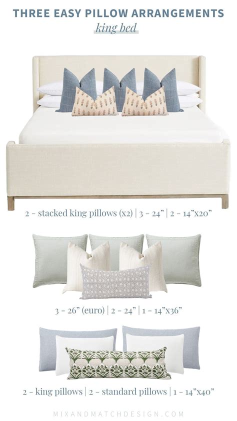 Pillow Arrangements For A King Bed Bed Pillow Styling Bed Styling