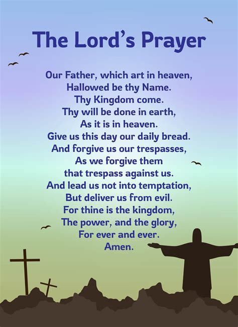 The Lords Prayer Printable