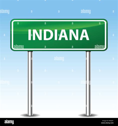 Welcome To Indiana Sign Stock Vector Images Alamy