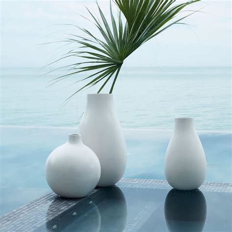 Oversized Pure White Ceramic Vases West Elm Uk