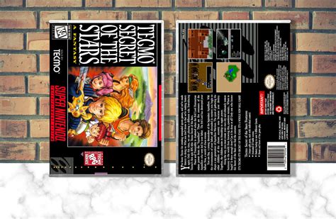 Secret Of The Stars Snes Video Game Case