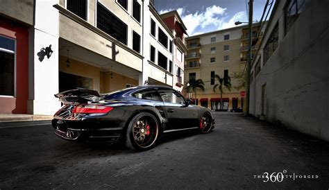 Gorgeous Porsche 911 Turbo Sporting 360 Forged Custom Wheels — Carid