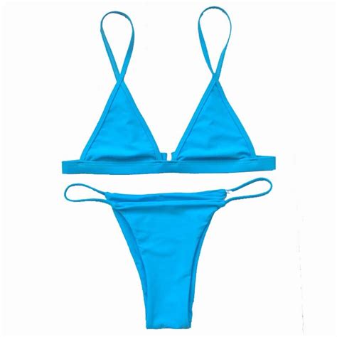 2017 Sexy Swimwear Women Swimsuit Biquini Brazilian Bikini Set Swimwear Female Summer Solid