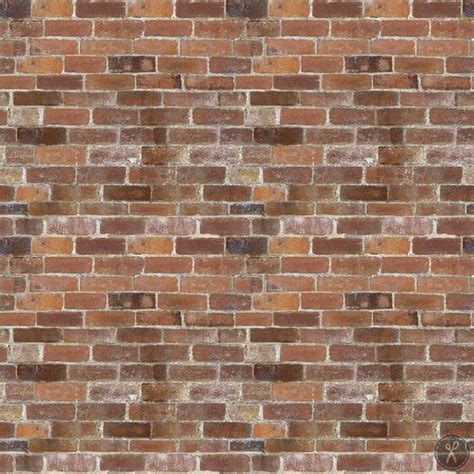 Naturescapes Brick Wall Fabric Rust Brick Wall Red