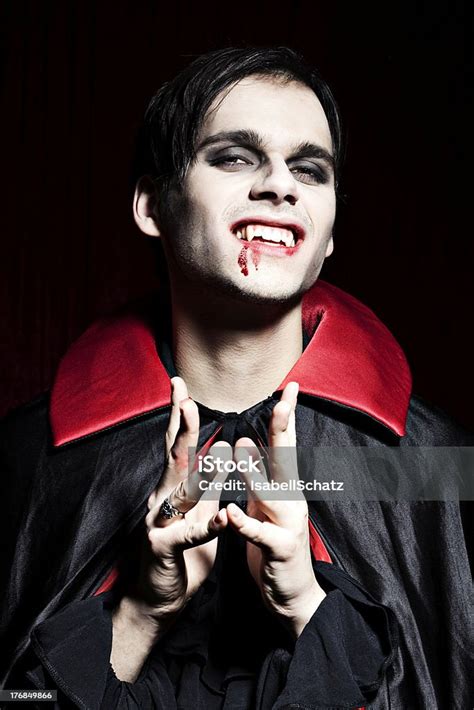 Male Vampire Smiling Dangerously Stock Photo Download Image Now