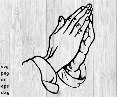 praying hands praying prayer svg png ai eps dxf etsy