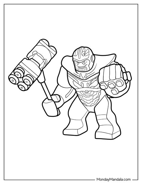20 Lego Avengers Coloring Pages Free Pdf Printables