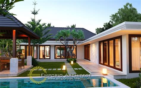 Bagian teras depan desain rumah yang mengarah ke pintu masuk rumah dilengkapi dengan sepasang pilar besar dan tinggi dengan tambahan ornament patra yang memberikan kesan bali yang kuat. Desain Rumah Bali Modern | Jasa Arsitek Desain Rumah Villa ...