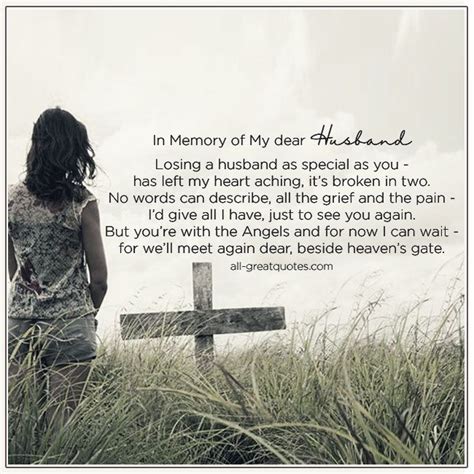 Memorial Quotes For Husband Inspiration