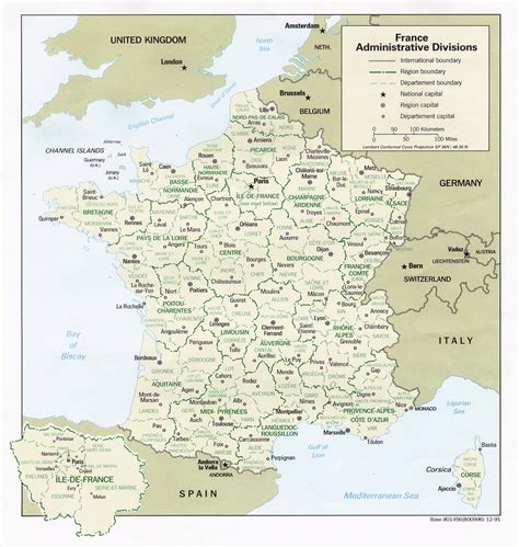 Carte De France Régions Et Départements