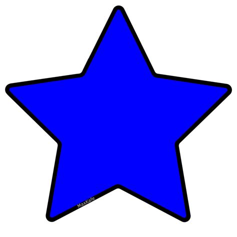 Blue Star Transparent Background Clip Art Library